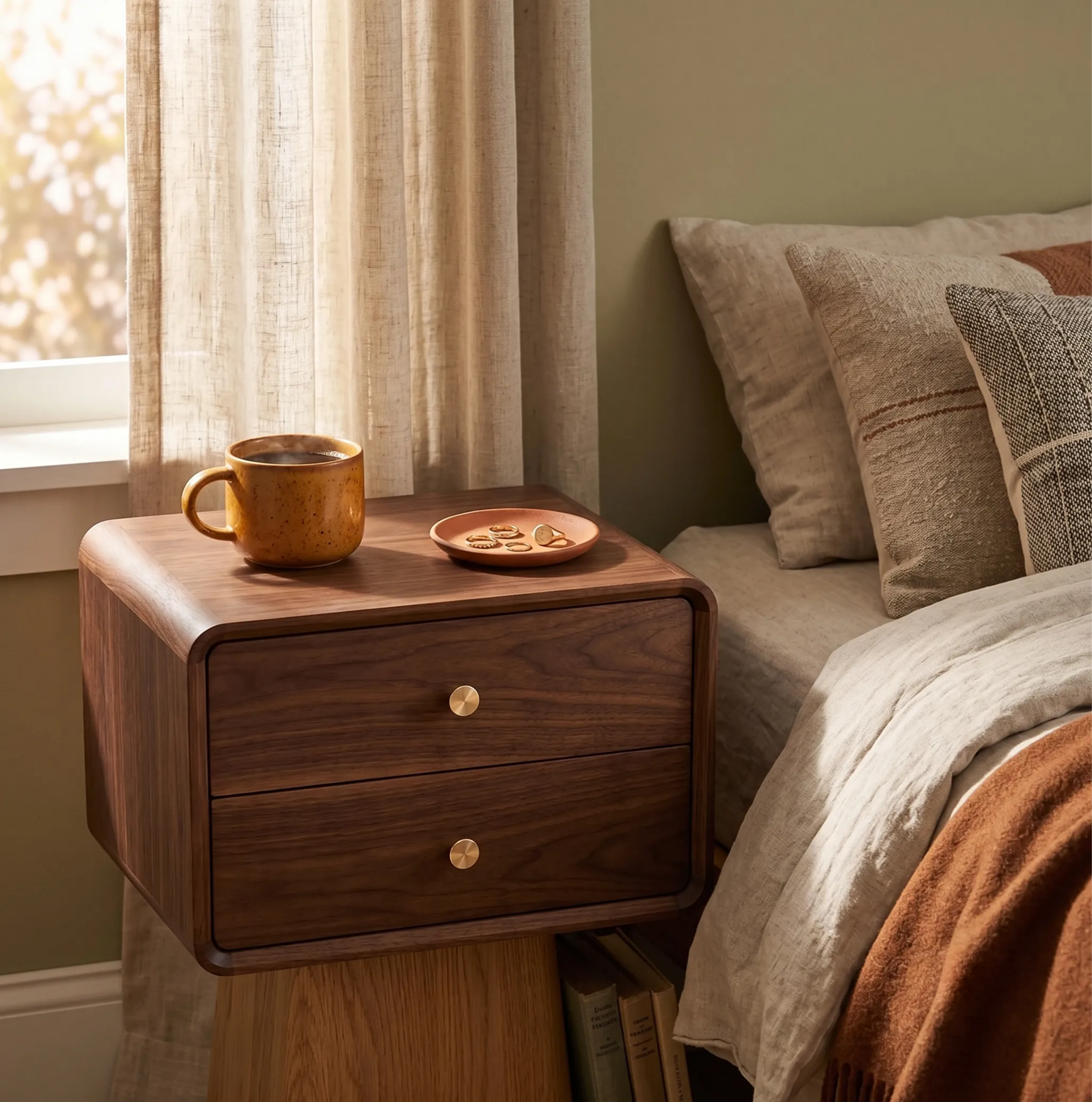 Wooden Nightstand