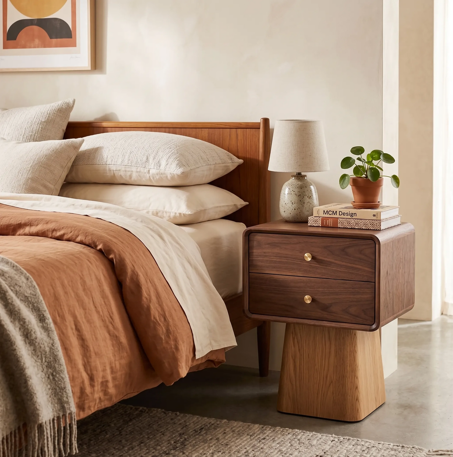 Wooden Nightstand
